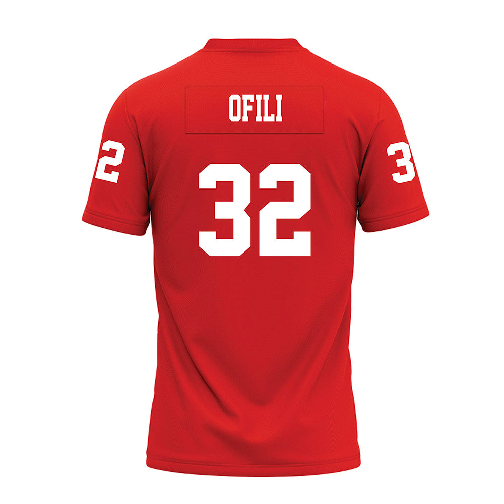 Texas Tech - NCAA Football : Cheta Ofili - Red Premium Football Jersey-1