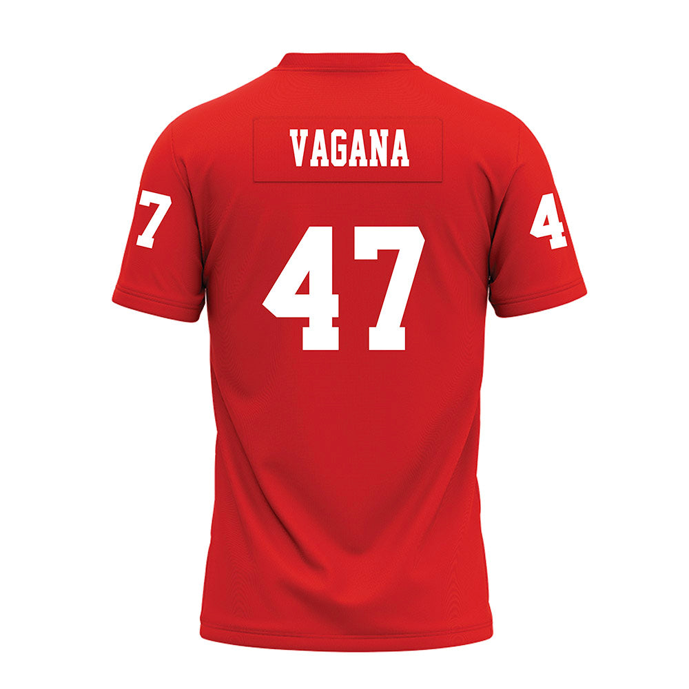 Texas Tech - NCAA Football : Rylan Vagana - Red Premium Football Jersey-1
