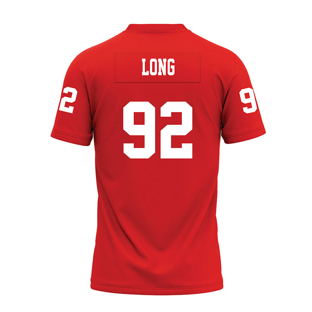Texas Tech - NCAA Football : Kasen Long - Red Premium Football Jersey-1