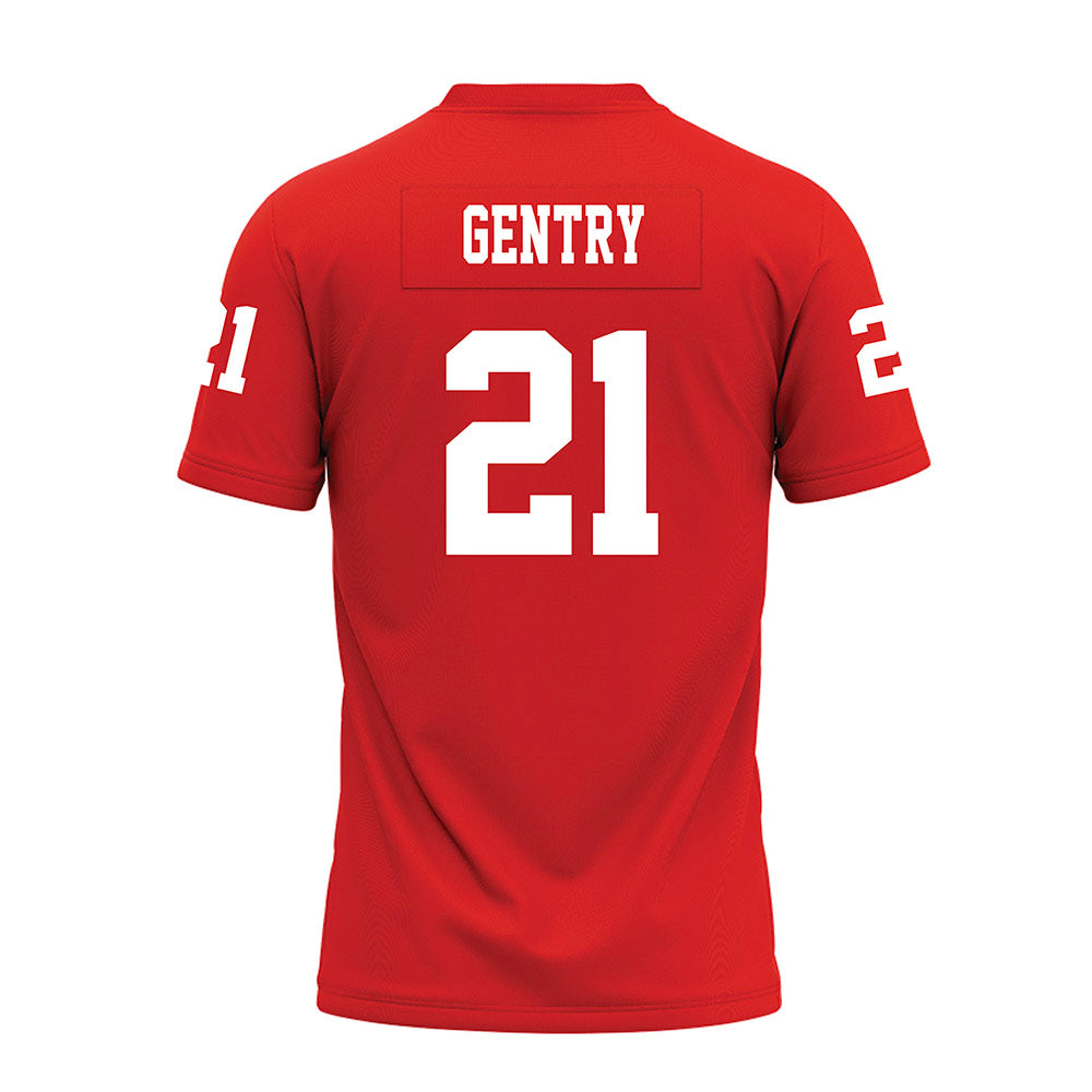 Texas Tech - NCAA Football : Tristian Gentry - Red Premium Football Jersey-1