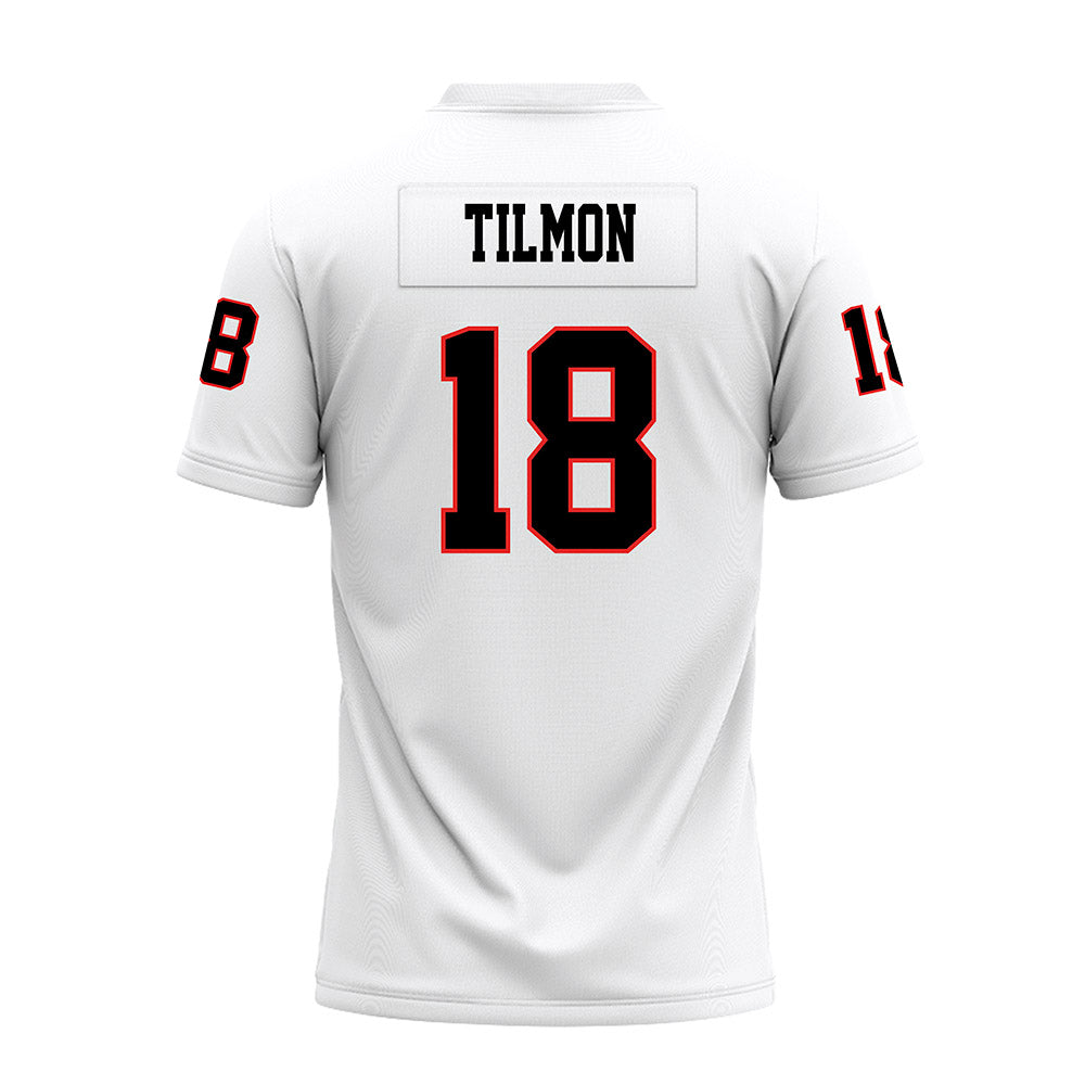 Texas Tech - NCAA Football : Terrell Tilmon - White Premium Football Jersey-1