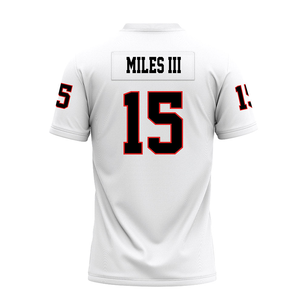 Texas Tech - NCAA Football : Oliver Miles III - White Premium Football Jersey-1
