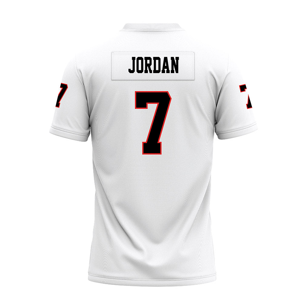 Texas Tech - NCAA Football : Brenden Jordan - White Premium Football Jersey-1