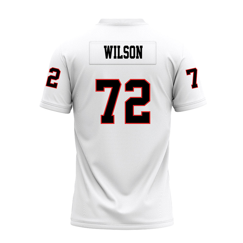 Texas Tech - NCAA Football : Sheridan Wilson - White Premium Football Jersey-1