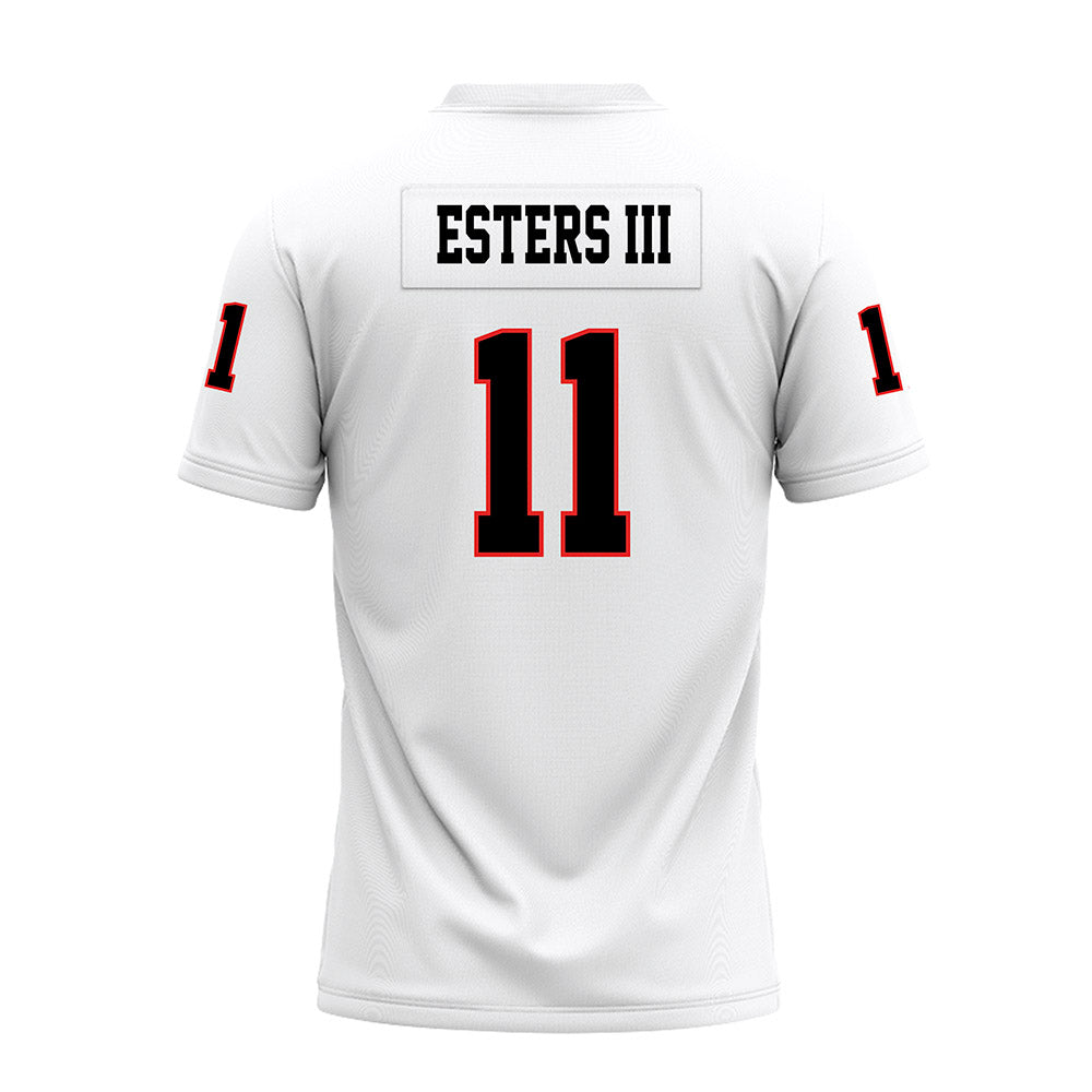 Texas Tech - NCAA Football : Charles Esters III - White Premium Football Jersey-1