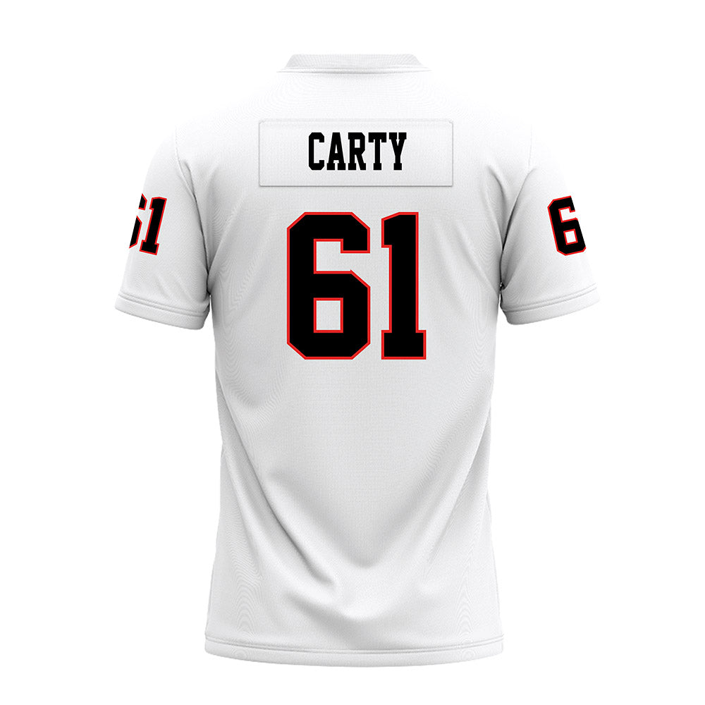 Texas Tech - NCAA Football : Connor Carty - White Premium Football Jersey-1