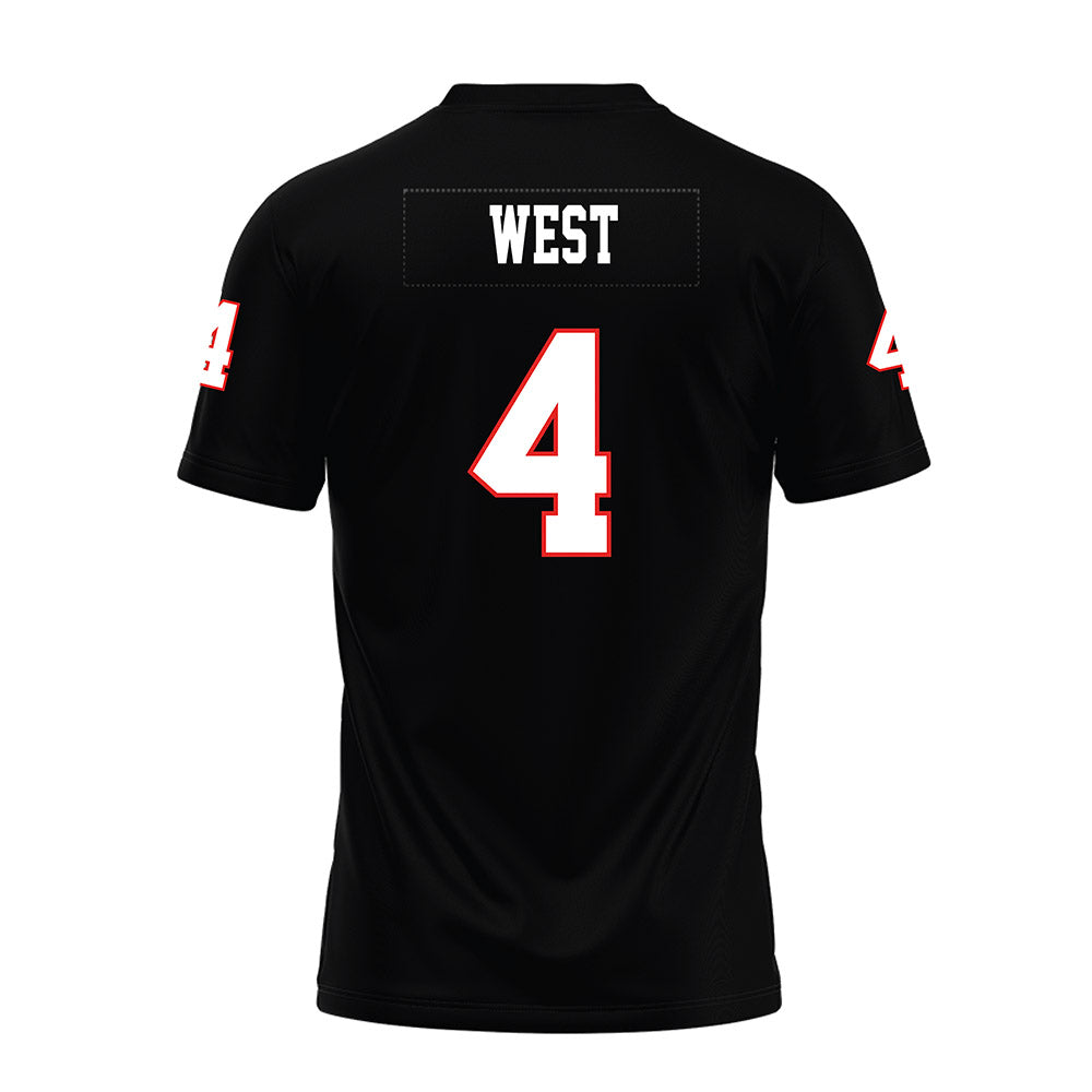 Texas Tech - NCAA Football : Tyrone West - Black Premium Football Jersey-1