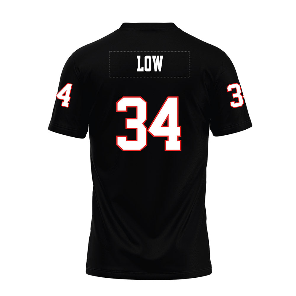 Texas Tech - NCAA Football : Trent Low - Black Premium Football Jersey-1