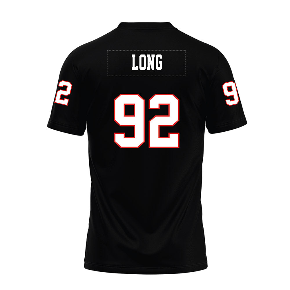 Texas Tech - NCAA Football : Kasen Long - Black Premium Football Jersey-1
