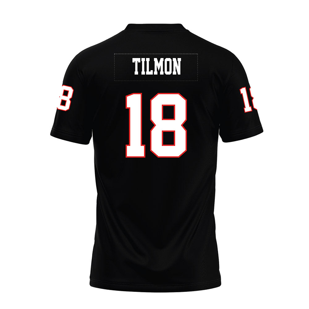 Texas Tech - NCAA Football : Terrell Tilmon - Black Premium Football Jersey-1
