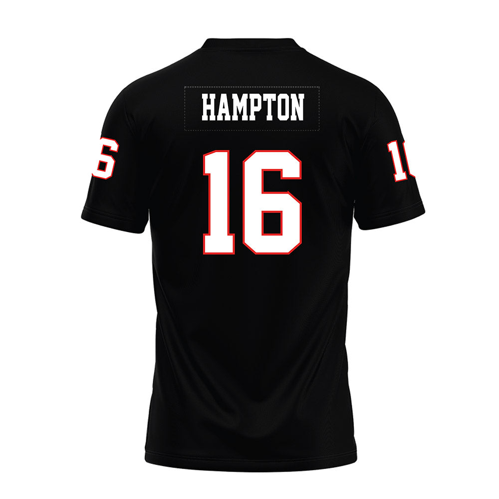 Texas Tech - NCAA Football : Ashton Hampton - Black Premium Football Jersey-1