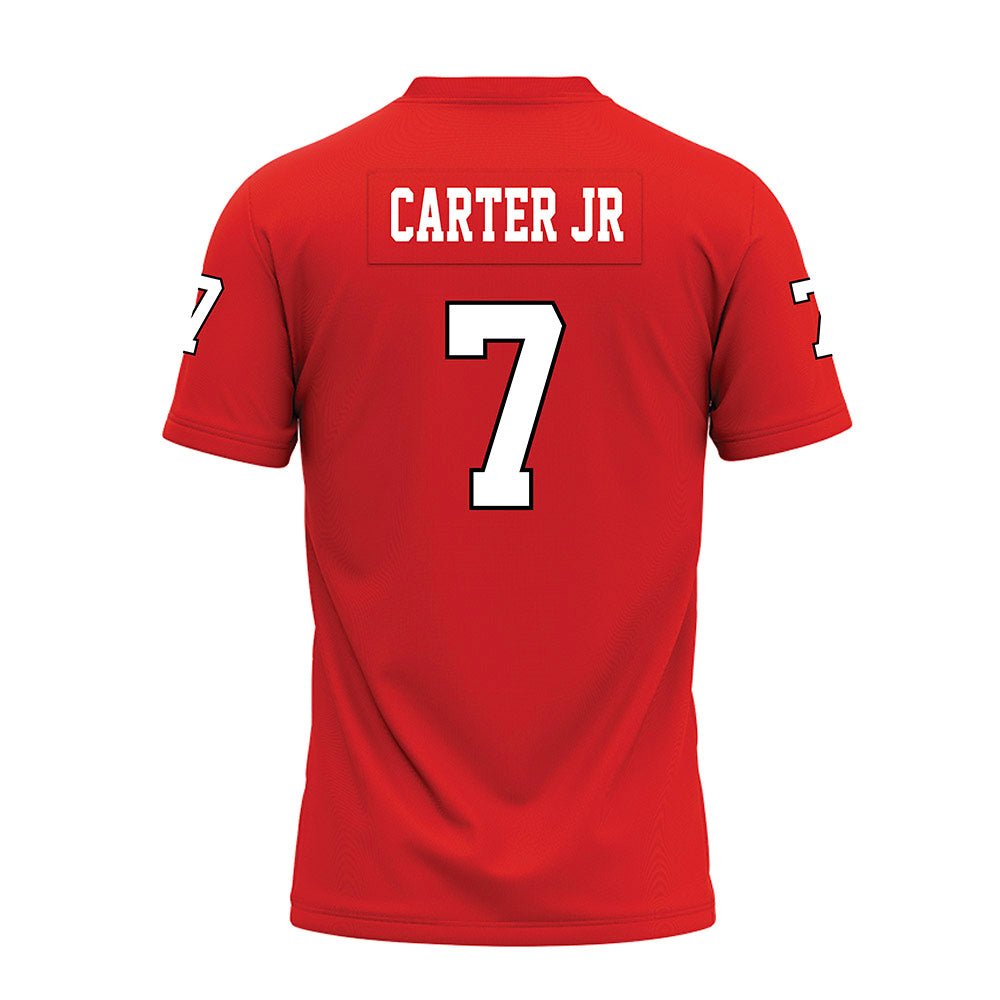 Texas Tech - NCAA Football : Terrance Carter Jr - Red Premium Football Jersey-1