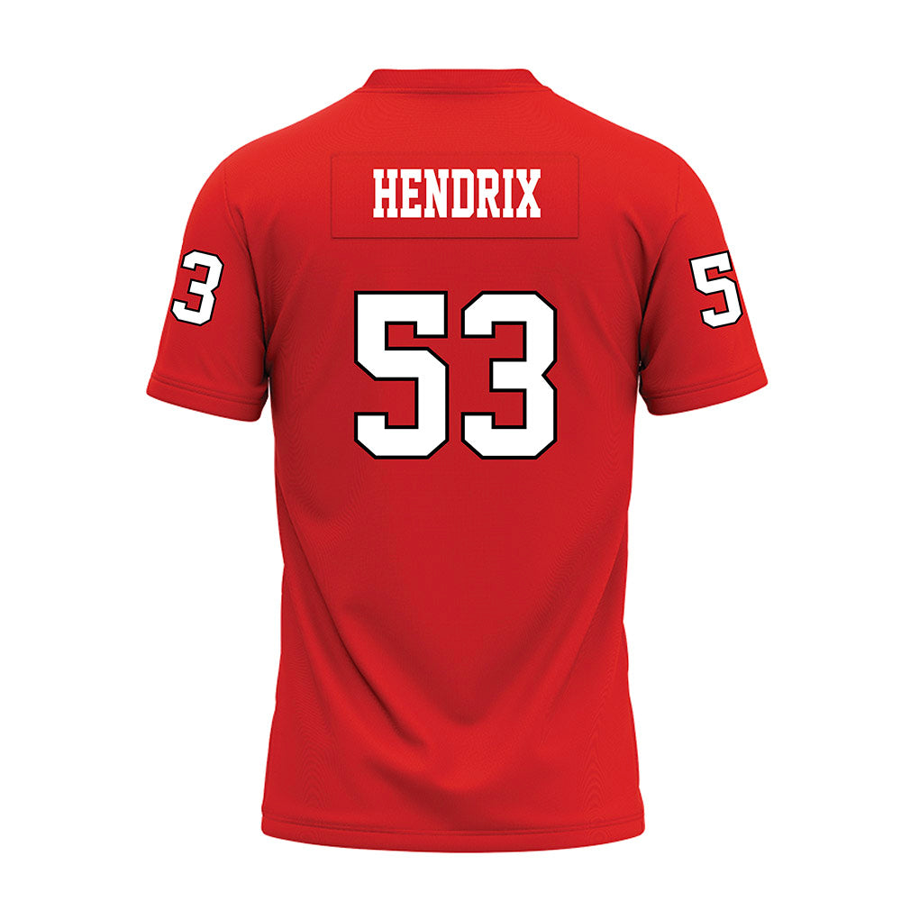 Texas Tech - NCAA Football : Holton Hendrix - Red Premium Football Jersey-1
