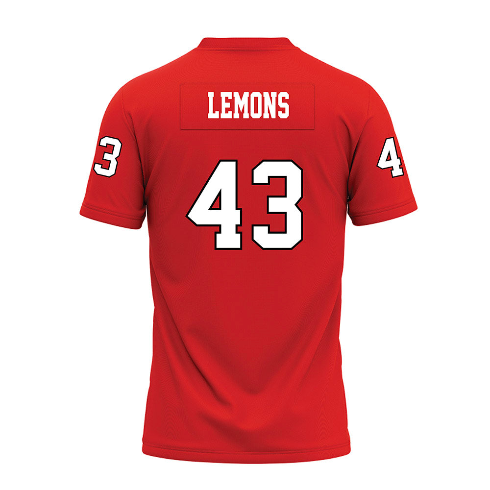 Texas Tech - NCAA Football : Chris Lemons - Red Premium Football Jersey-1
