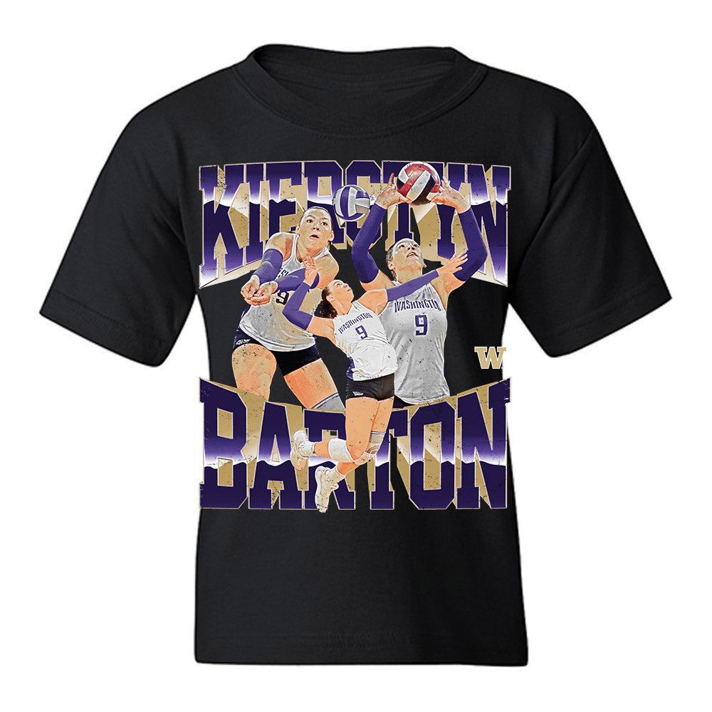 Washington - NCAA Women's Volleyball : Kierstyn Barton - Youth T-Shirt-0
