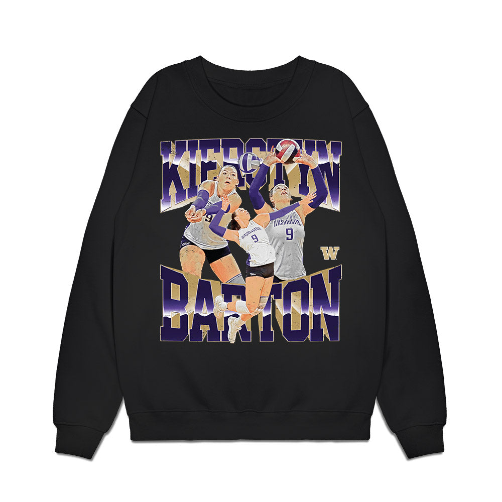 Washington - NCAA Women's Volleyball : Kierstyn Barton - Premium Crewneck Sweatshirt-0