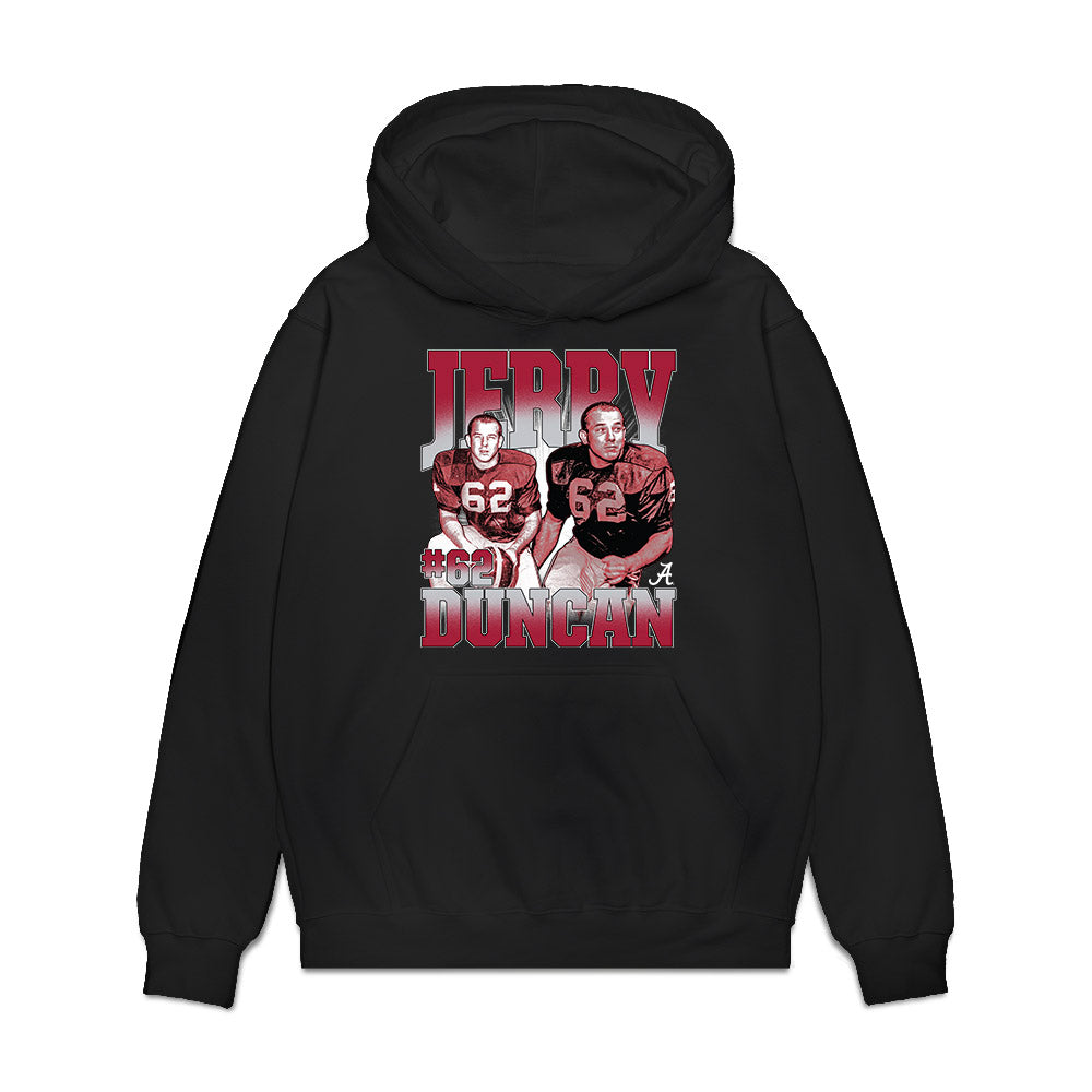 Alabama - Football Alumni : Jerry Duncan - Collage Premium Hooded Sweatshirt-0