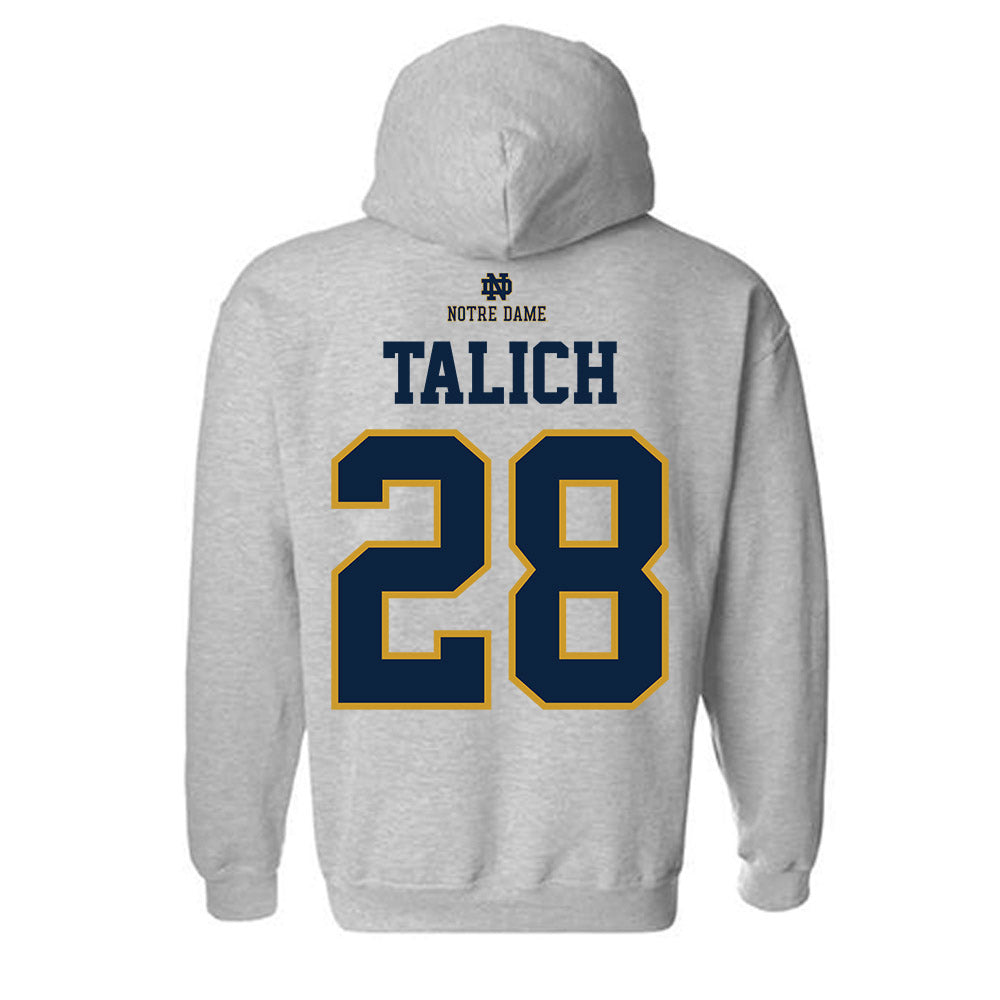 Notre Dame - NCAA Football : Luke Talich - Hooded Sweatshirt-1
