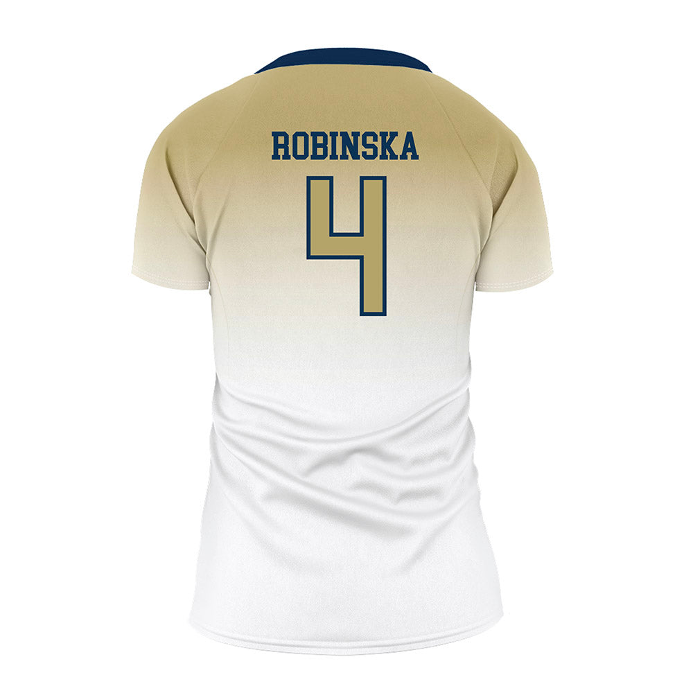 Georgia Tech - NCAA Women's Volleyball : Gabriela Robinska - White Volleyball Jersey-1