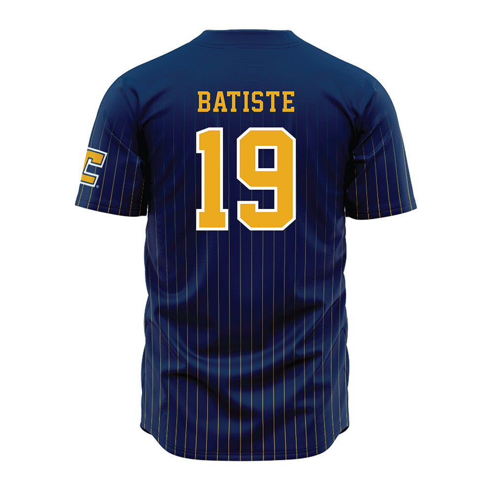 UTC - NCAA Football : Jeremiah Batiste - Blue Jersey-1