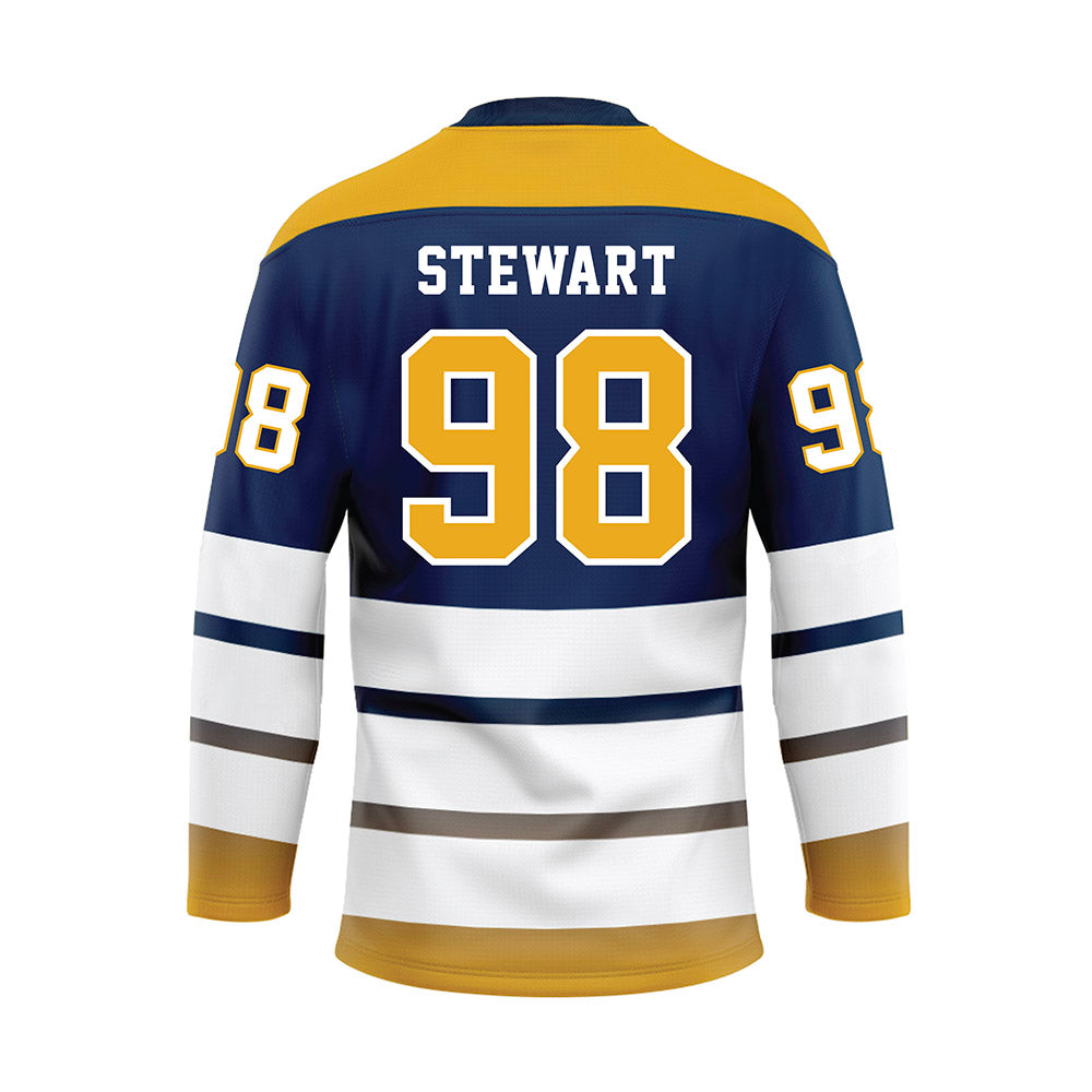 UTC - NCAA Football : David Stewart - Blue Hockey Jersey-1