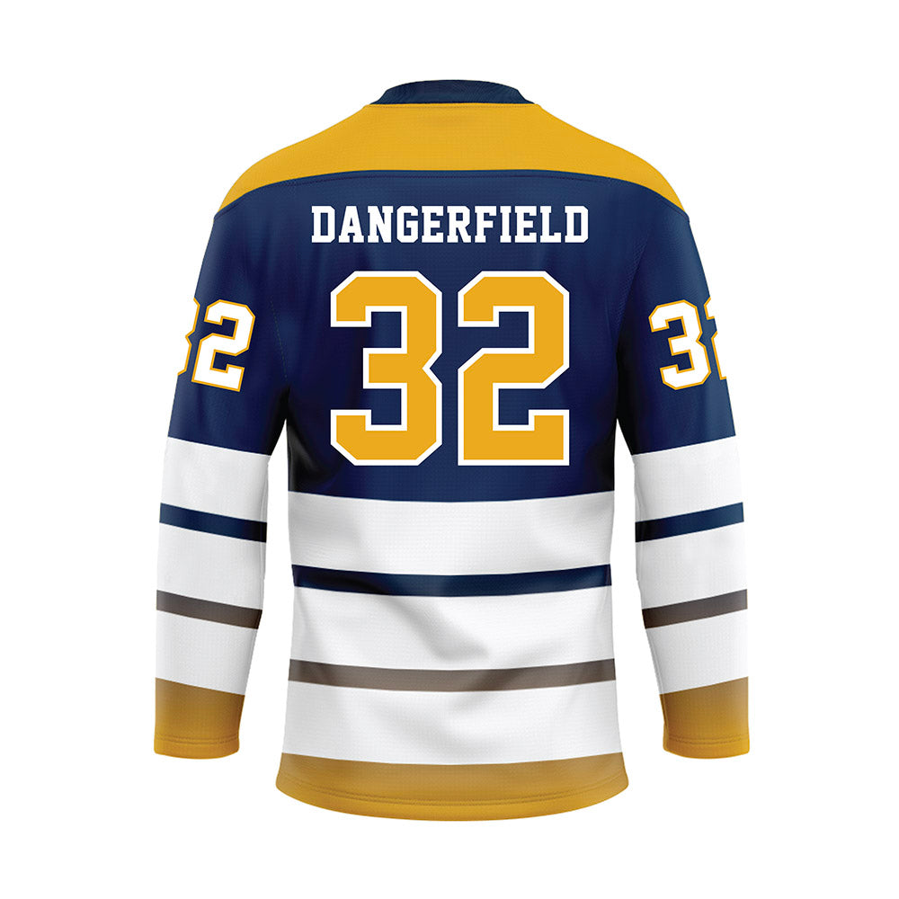 UTC - NCAA Football : Trevon Dangerfield - Blue Hockey Jersey-1