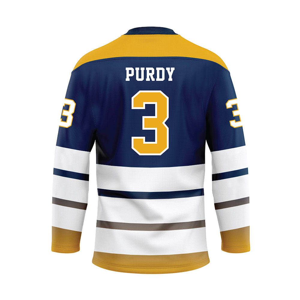 UTC - NCAA Softball : jayce purdy - Blue Hockey Jersey-1