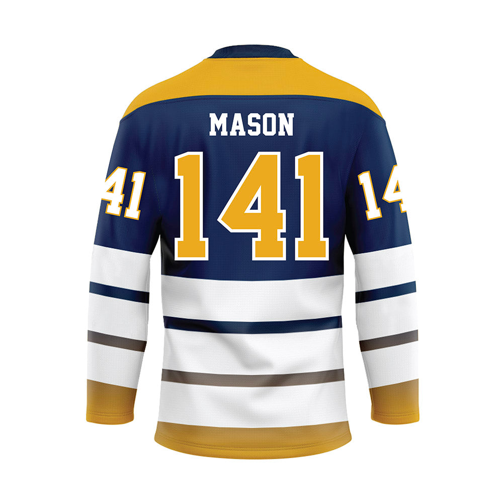 UTC - NCAA Wrestling : Hunter Mason - Blue Hockey Jersey-1