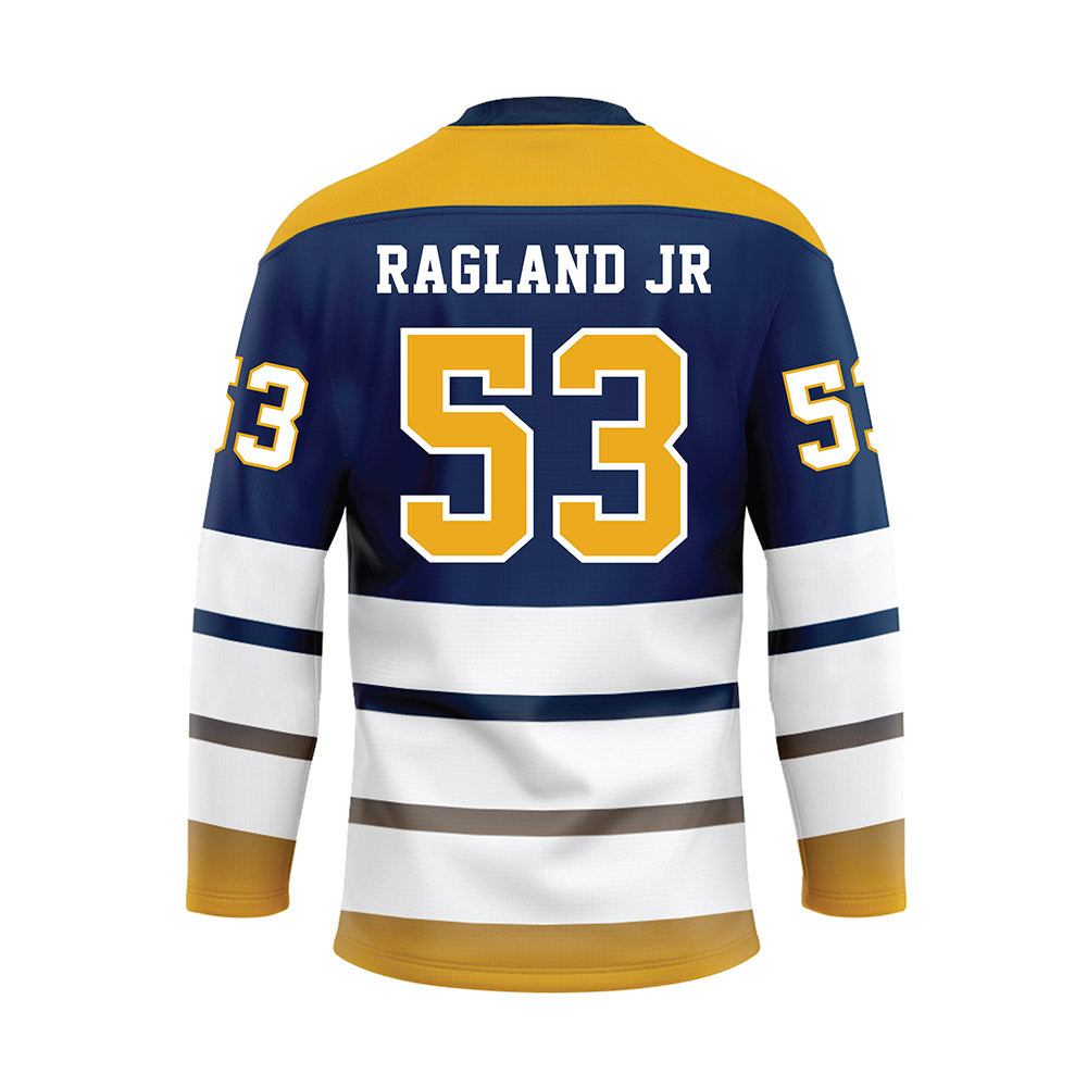 UTC - NCAA Football : BJ Ragland Jr - Blue Hockey Jersey-1