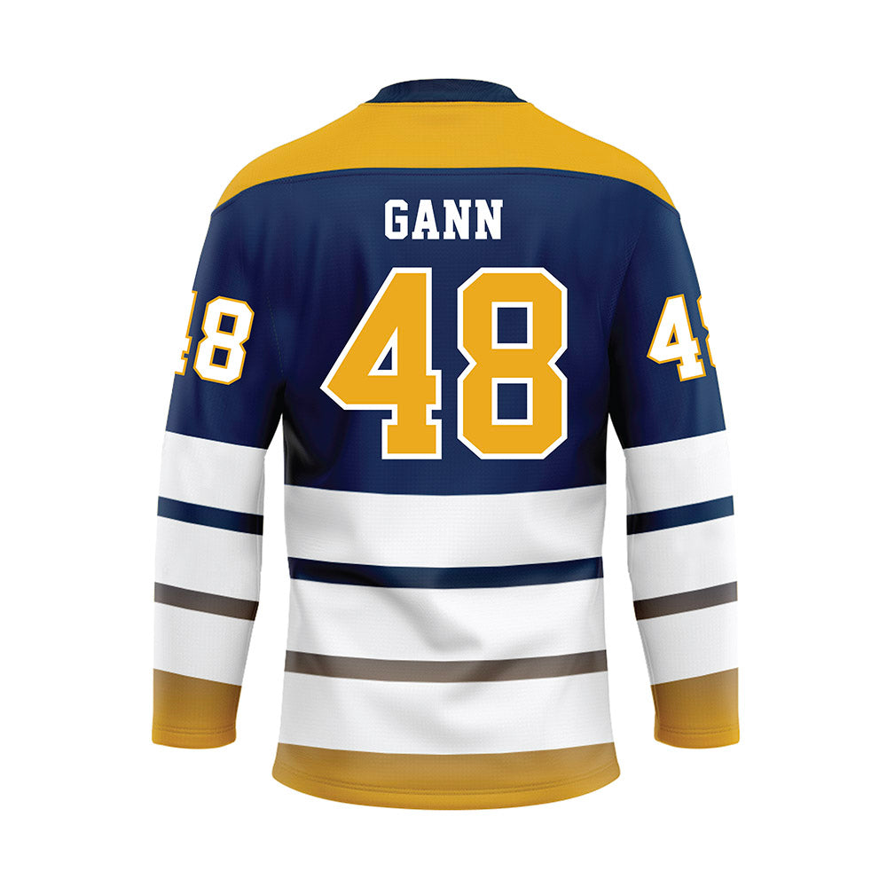 UTC - NCAA Football : Brody Gann - Blue Hockey Jersey-1