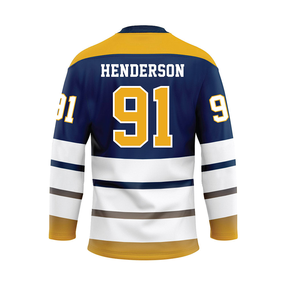 UTC - NCAA Football : Montrell Henderson - Blue Hockey Jersey-1
