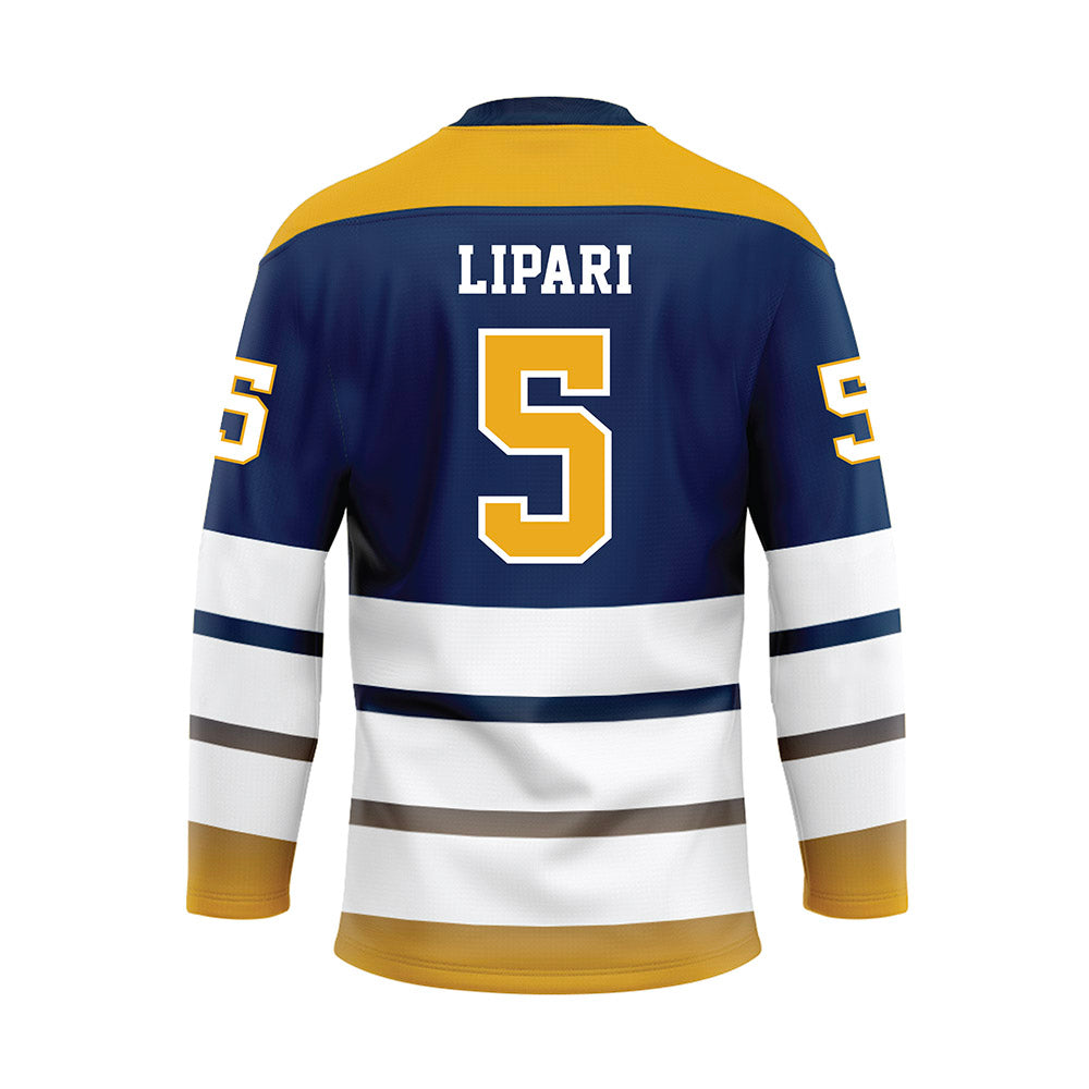 UTC - NCAA Softball : Olivia Lipari - Blue Hockey Jersey-1