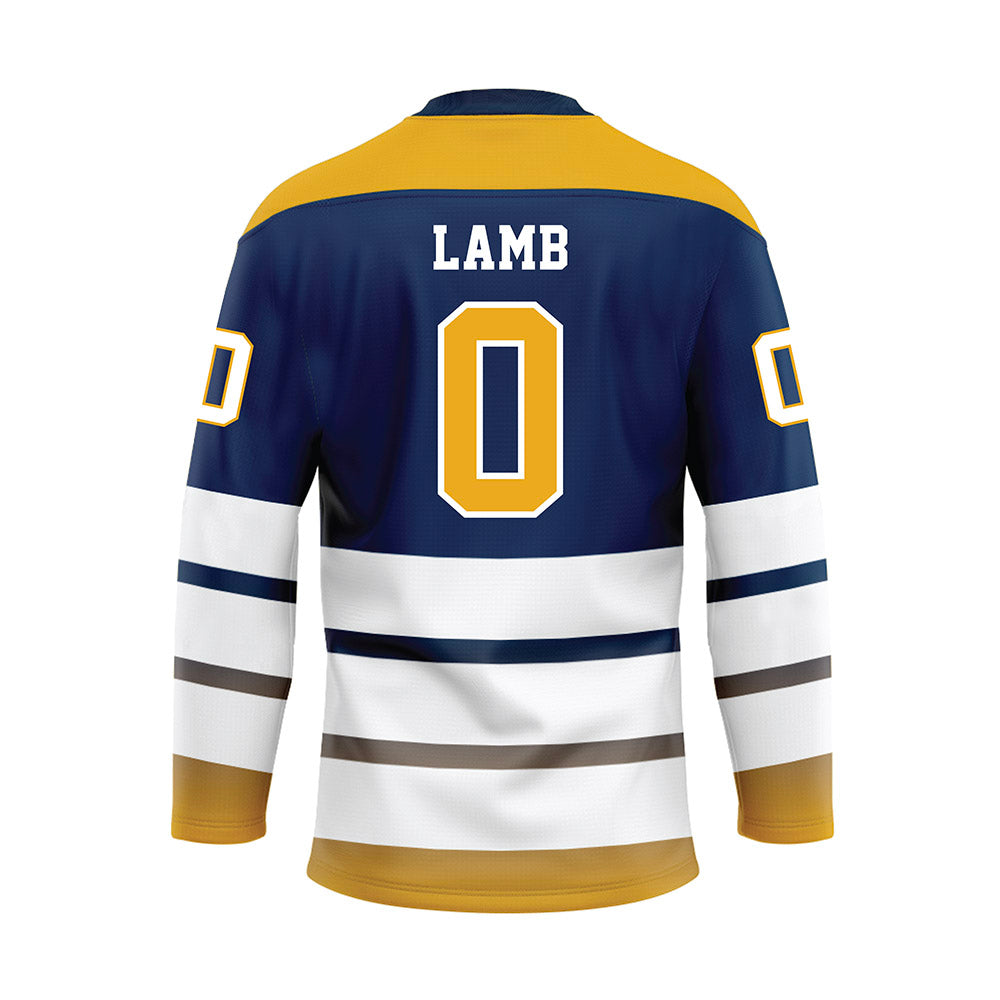 UTC - NCAA Softball : Riley Lamb - Blue Hockey Jersey-1
