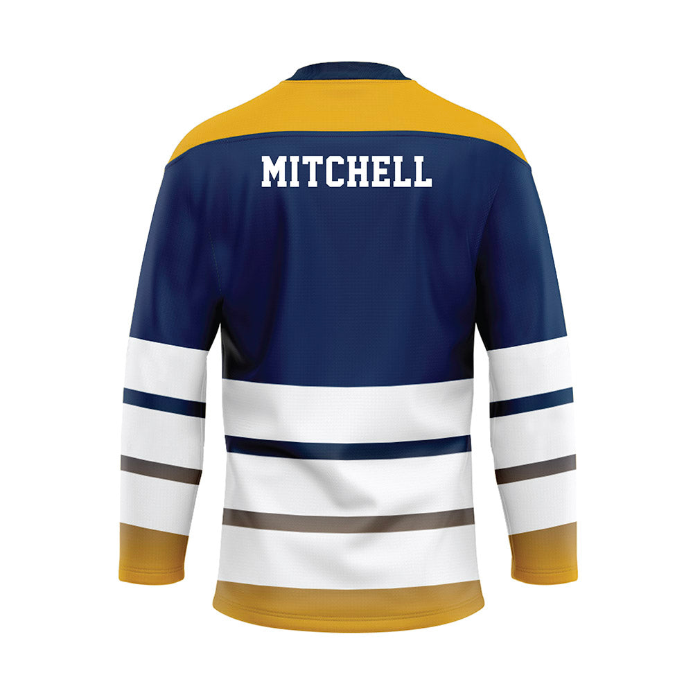 UTC - NCAA Men's Cross Country : Derek Mitchell - Blue Hockey Jersey-1