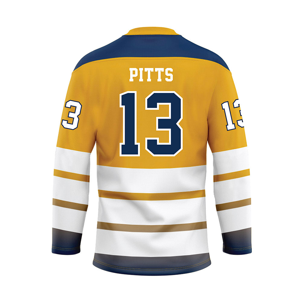 UTC - NCAA Softball : Baileigh Pitts - Gold Hockey Jersey-1