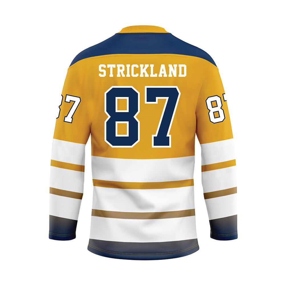 UTC - NCAA Football : Landon Strickland - Gold Hockey Jersey-1
