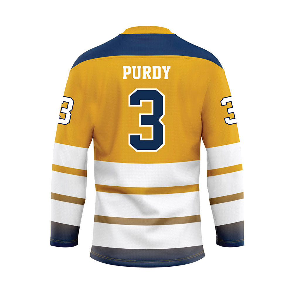 UTC - NCAA Softball : jayce purdy - Gold Hockey Jersey-1