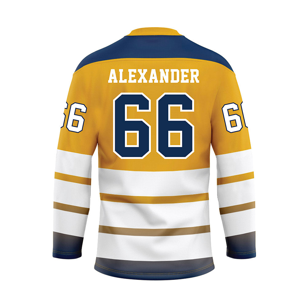 UTC - NCAA Football : Watts Alexander - Gold Hockey Jersey-1