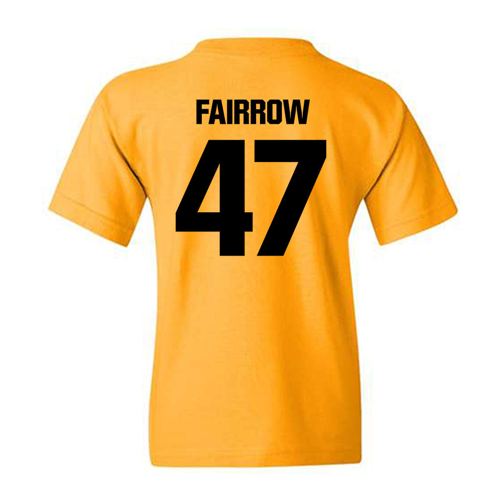 Alabama State - NCAA Football : Davier Fairrow - Classic Shersey Youth T-Shirt-1