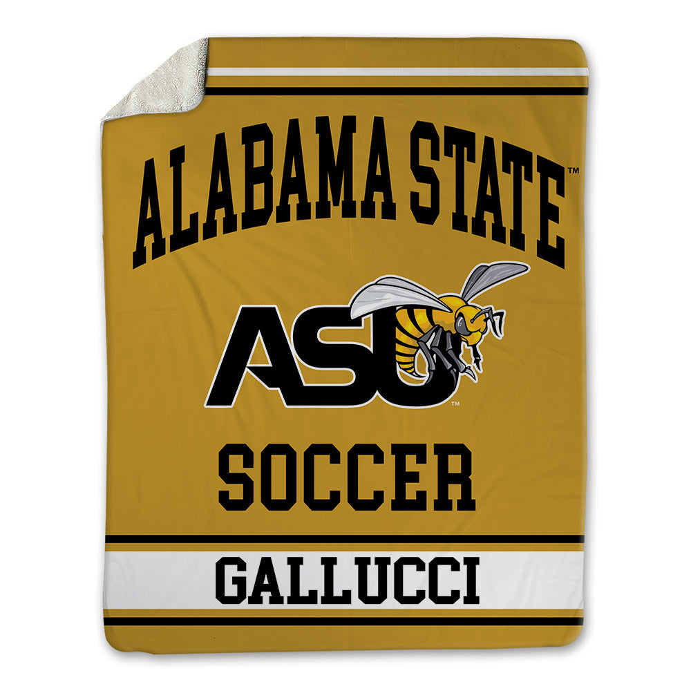 Alabama State - NCAA Women's Soccer : Adriana Gallucci - Blanket-0