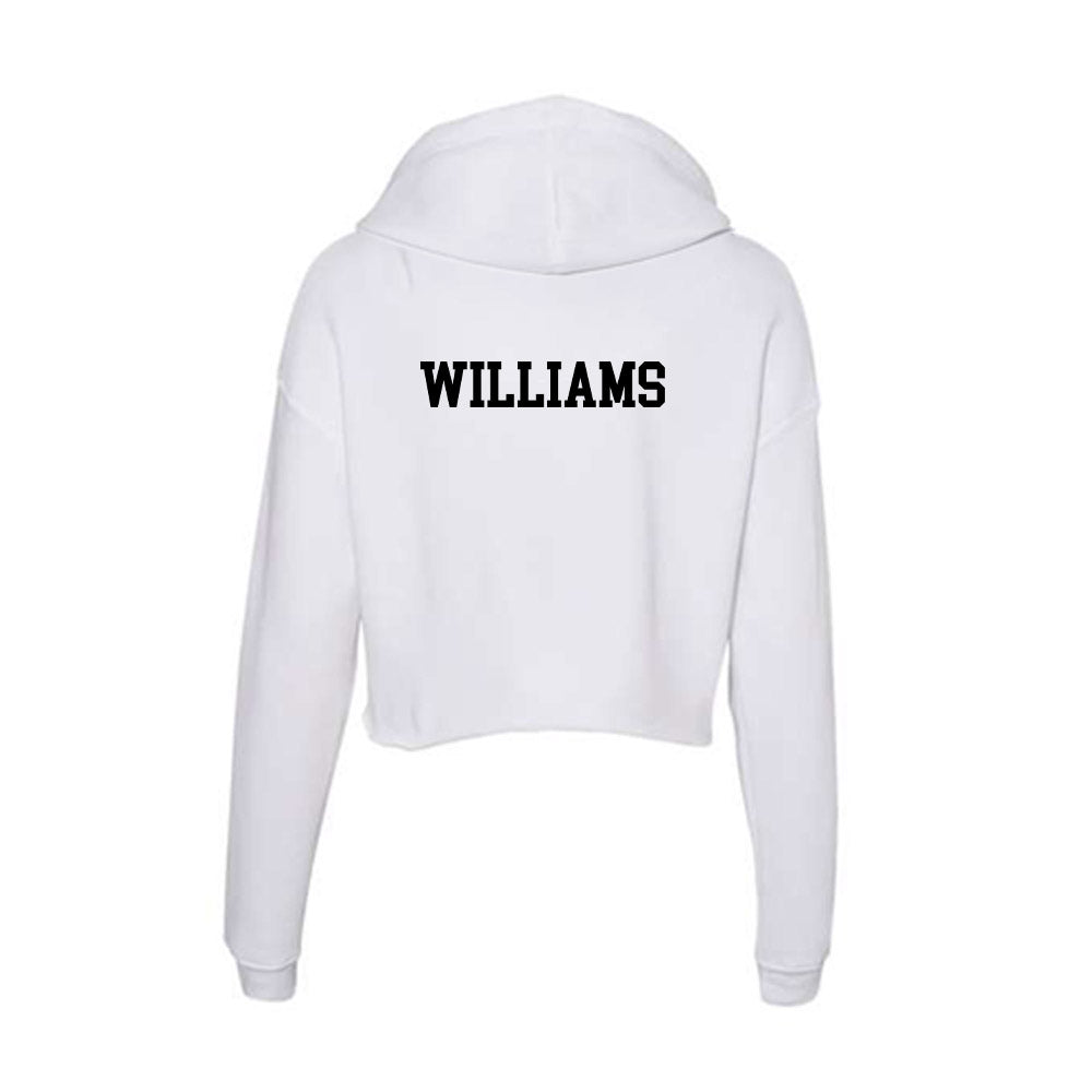 Alabama State - NCAA Women's Track & Field : Aliyah Williams - Classic Shersey Women's Crop Fleece Hoodie-1