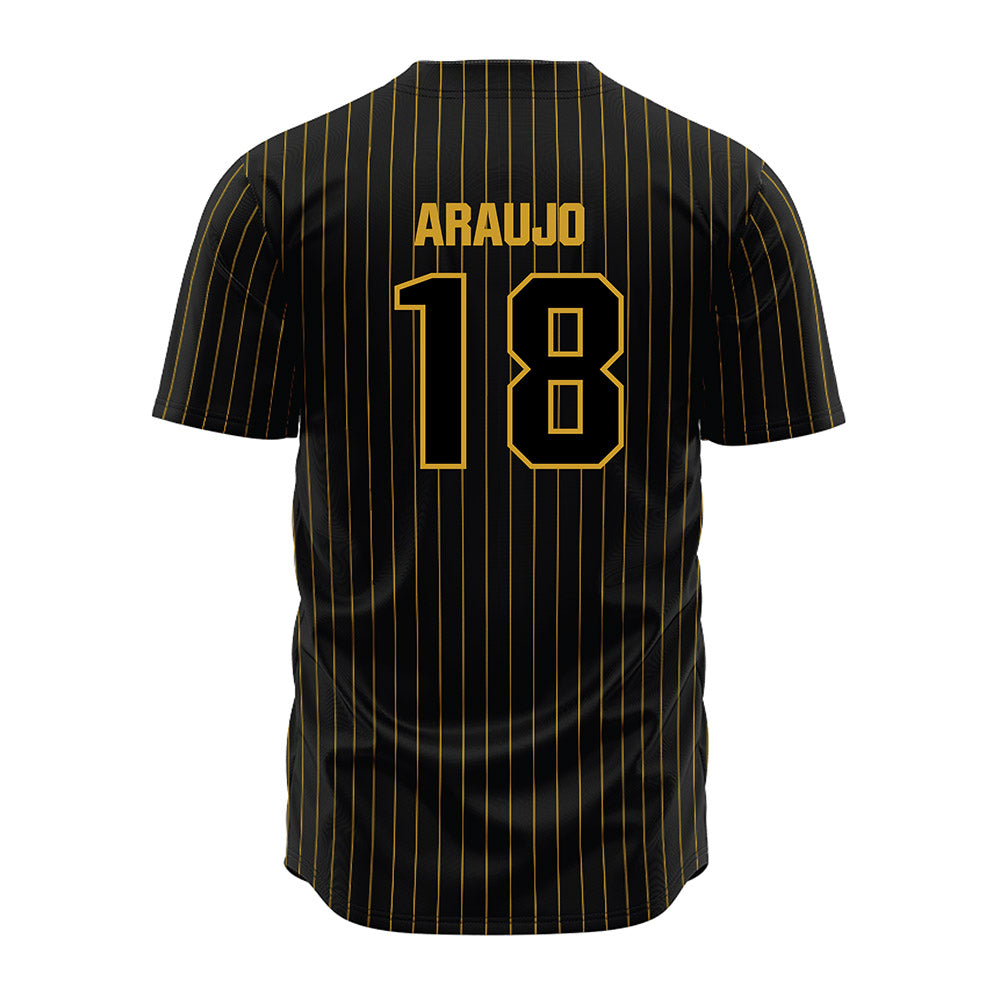 Alabama State - NCAA Baseball : Caio Araujo - Black Jersey-1