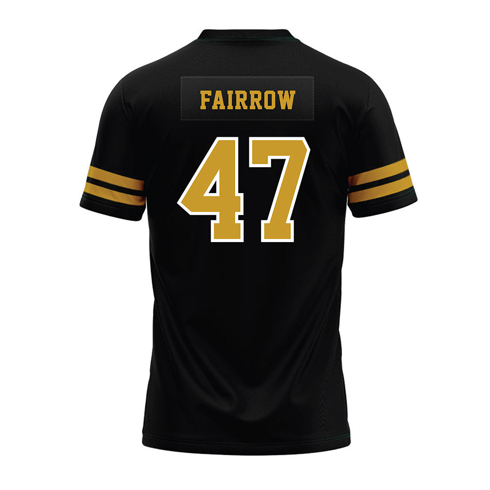 Alabama State - NCAA Football : Davier Fairrow - Black Premium Football Jersey-1