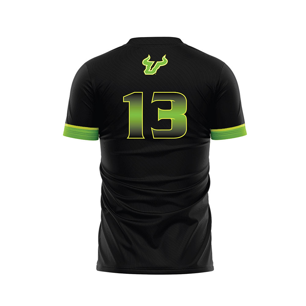 USF - NCAA Men's Soccer : Tyler Richardson - Black Soccer Jersey-1