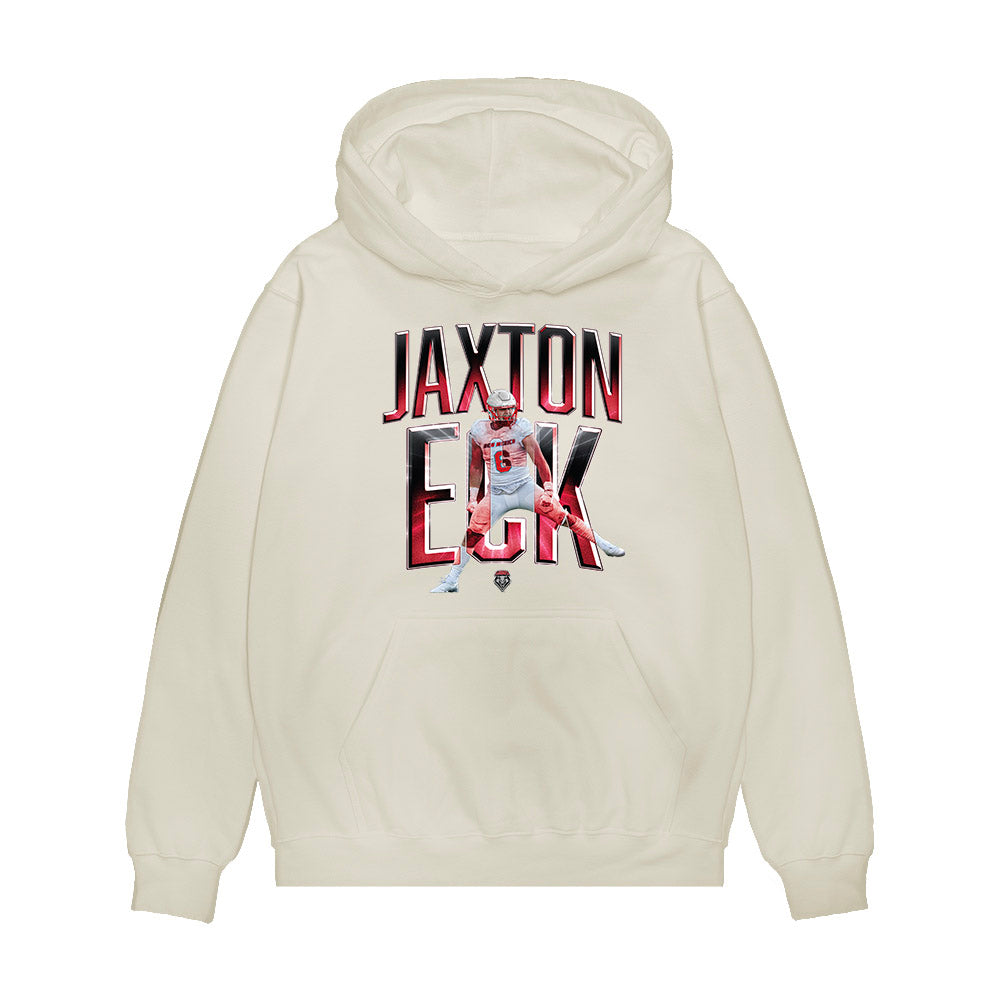 New Mexico - NCAA Football : Jaxton Eck - Collage Premium Hooded Sweatshirt-0