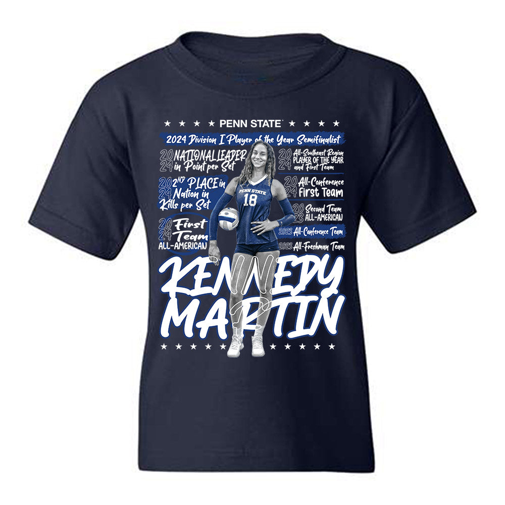 Penn State - NCAA Women's Volleyball : Kennedy Martin - Youth T-Shirt-0
