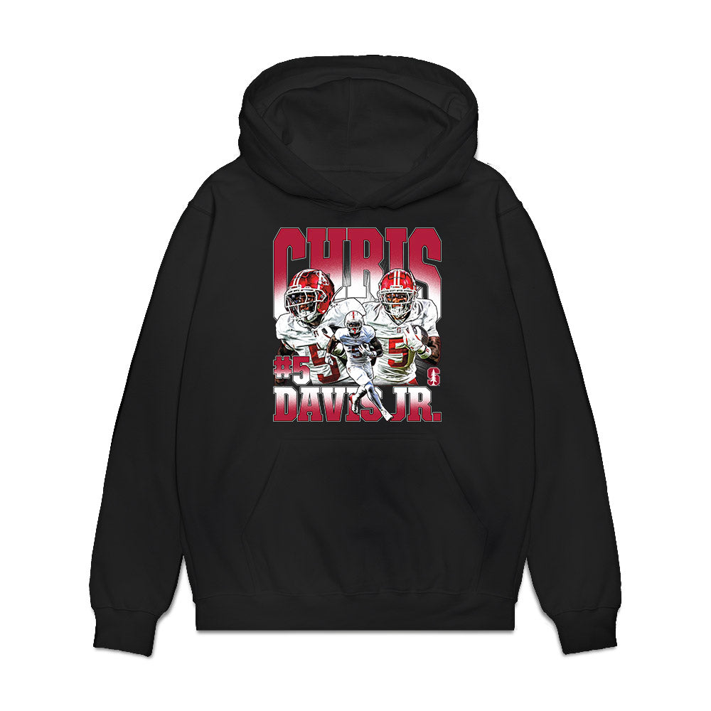 Stanford - NCAA Football : Chris Davis Jr. - Collage Premium Hooded Sweatshirt-0