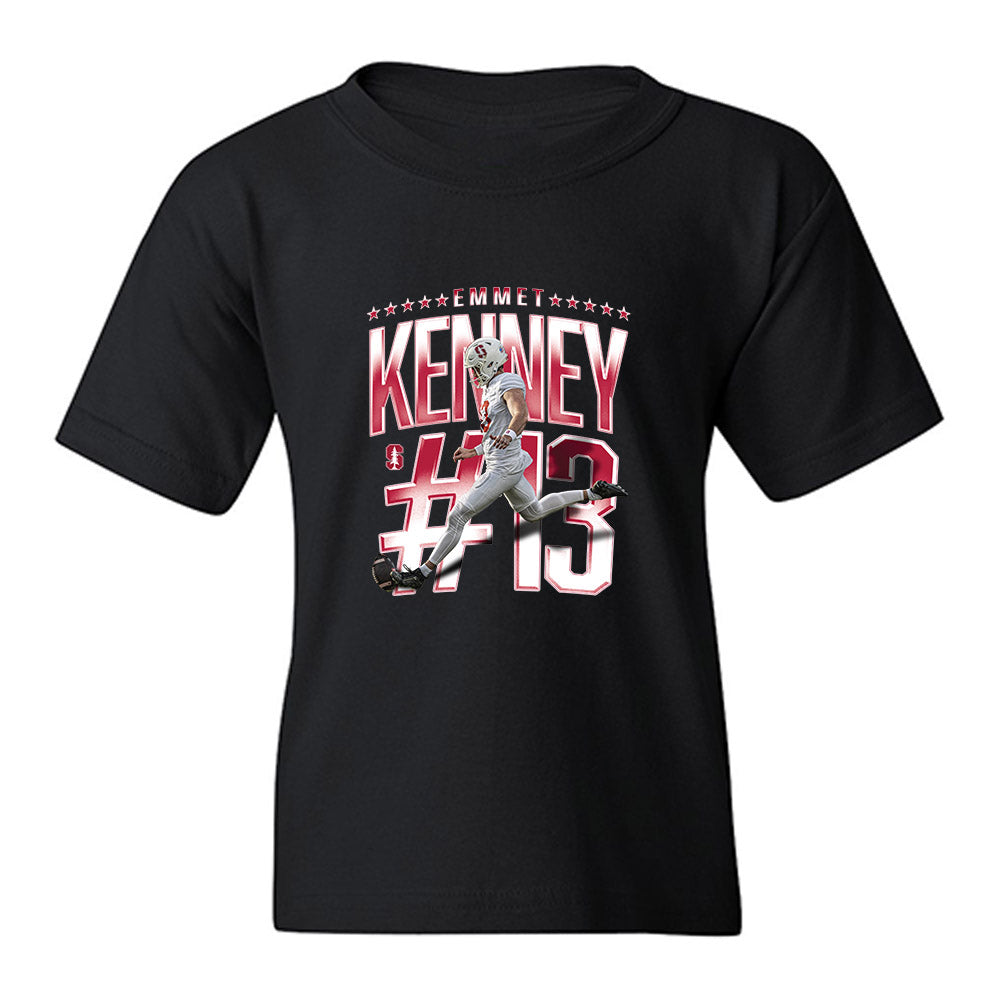 Stanford - NCAA Football : Emmet Kenney - Collage Youth T-Shirt-0