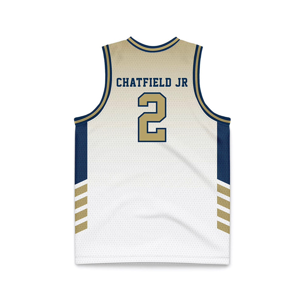 Georgia Tech - NCAA Men's Basketball : Eric Chatfield Jr - White Basketball Jersey-1