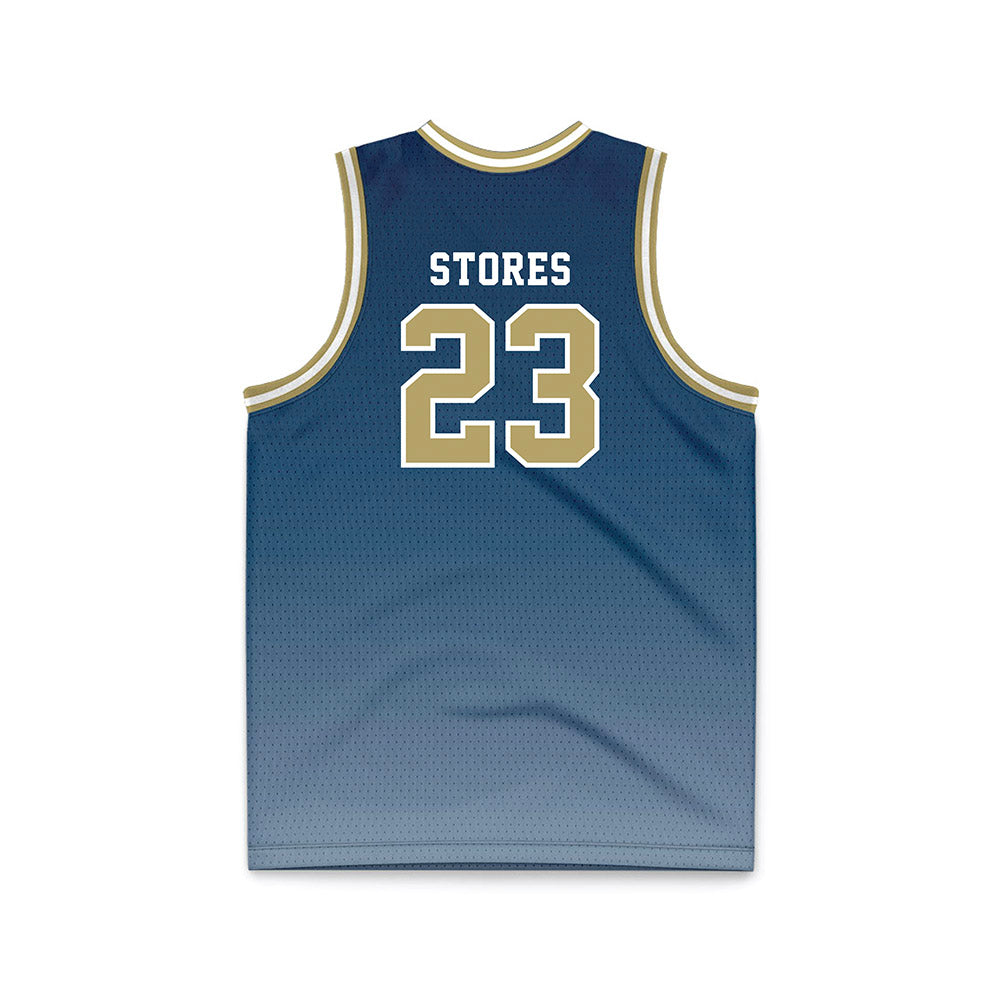 Georgia Tech - NCAA Men's Basketball : Brandon Stores - Navy Basketball Jersey-1
